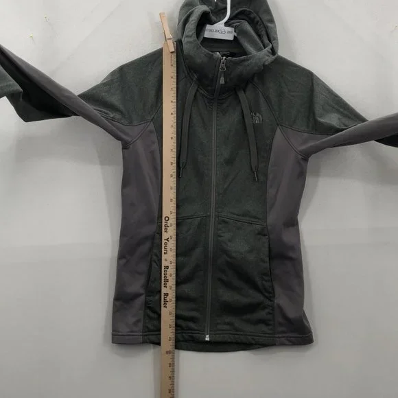 The North Face Womens Black Long Sleeve Pockets Full Zip Hooded Jacket Size SP - Picture 3 of 7